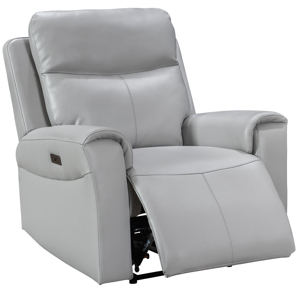 Turin Dove Grey Power Armchair - The Furniture Warehouse