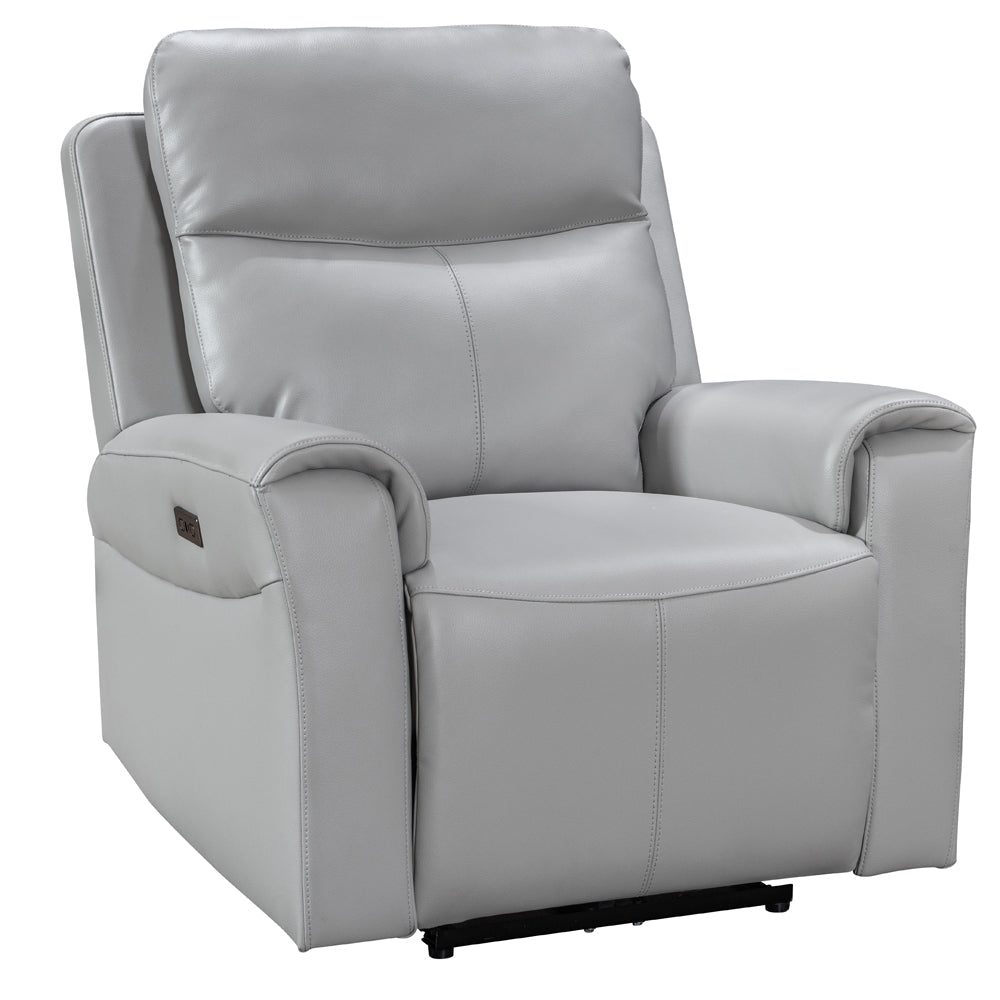 Turin Dove Grey Power Armchair - The Furniture Warehouse