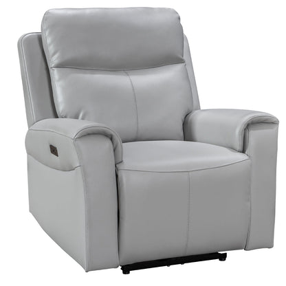 Turin Dove Grey Power Armchair - The Furniture Warehouse