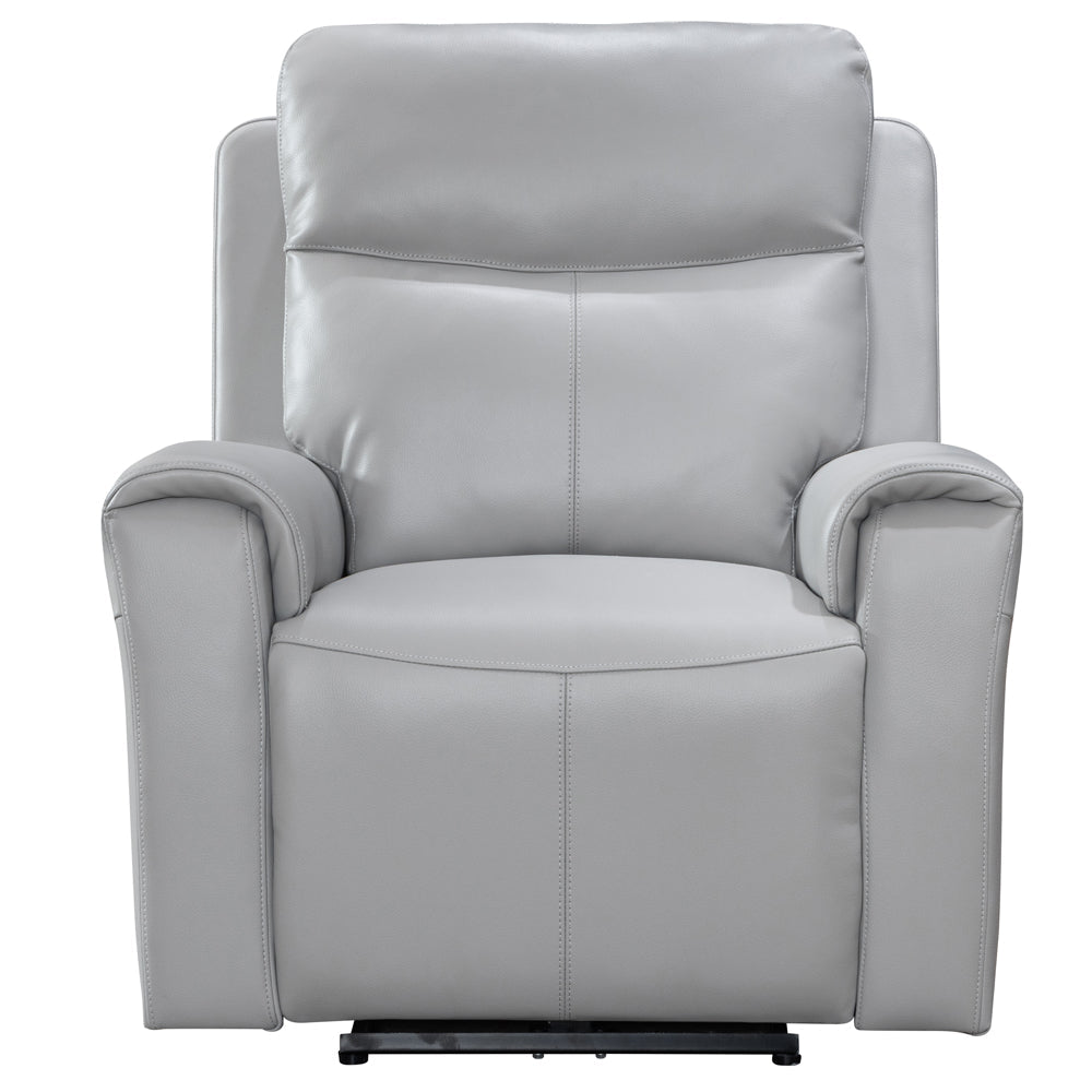 Turin Dove Grey Power Armchair - The Furniture Warehouse