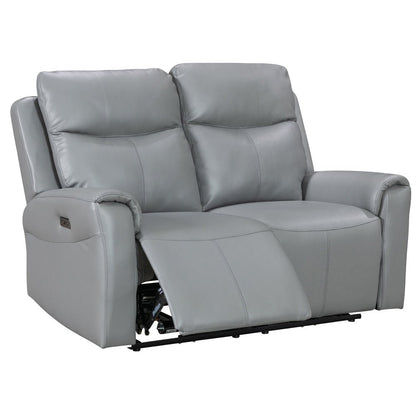 Turin Dusk Grey Power 2 Seater Sofa - The Furniture Warehouse