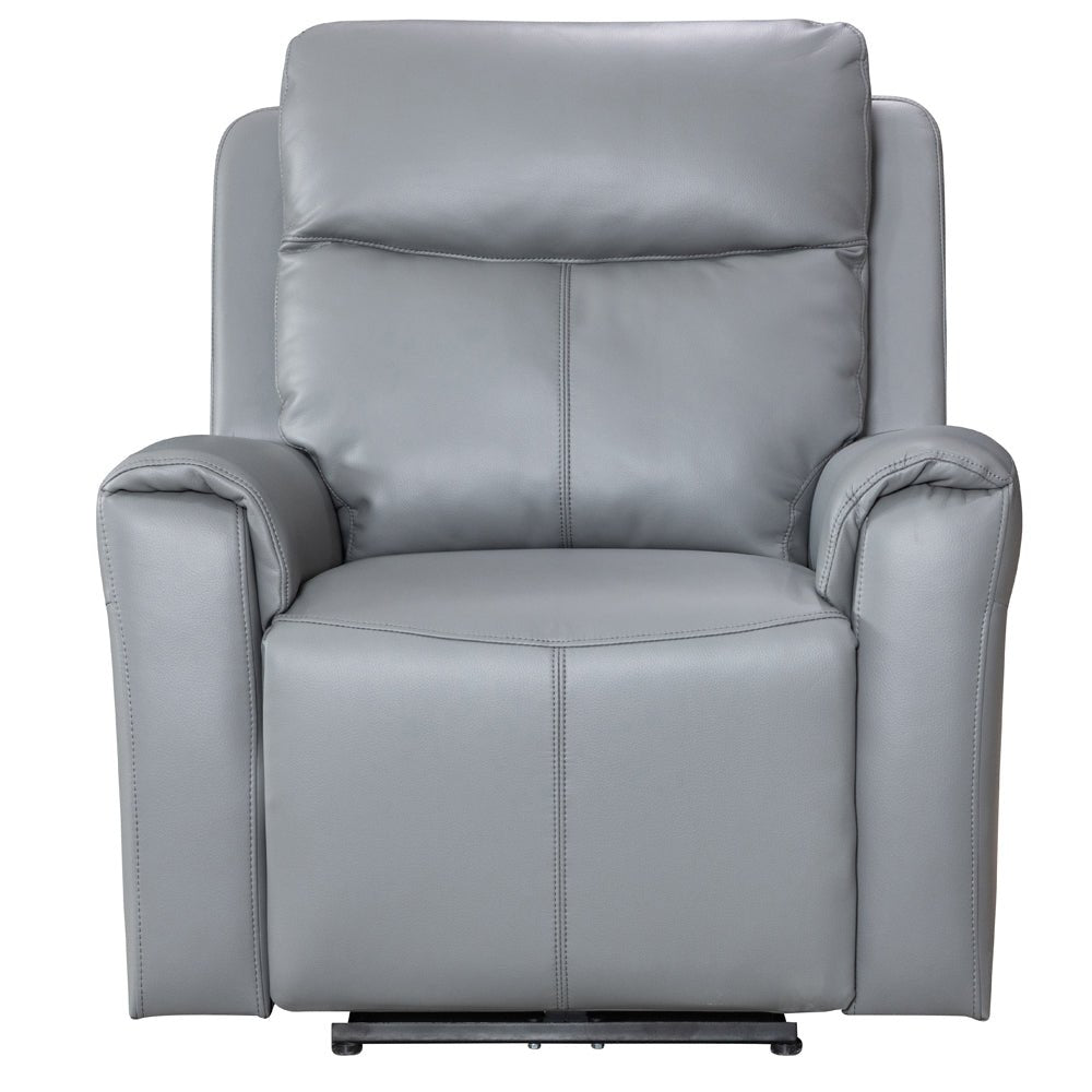 Turin Dusk Grey Power Armchair - The Furniture Warehouse