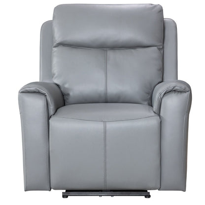Turin Dusk Grey Power Armchair - The Furniture Warehouse