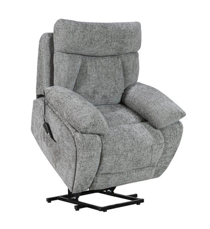 Valencia Nickel Dual Motor Lift &amp; Tilt Armchair - The Furniture Warehouse