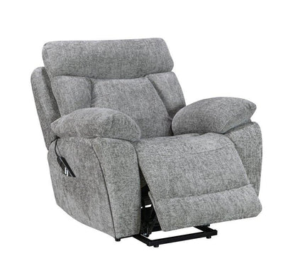 Valencia Nickel Dual Motor Lift &amp; Tilt Armchair - The Furniture Warehouse