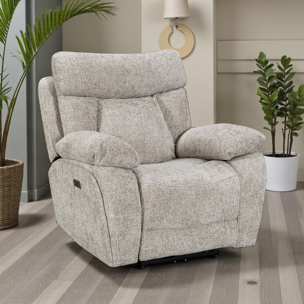 Venice Biscuit Power Armchair - The Furniture Warehouse