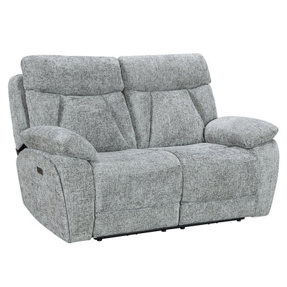 Venice Nickel Power 2 Seater Sofa - The Furniture Warehouse
