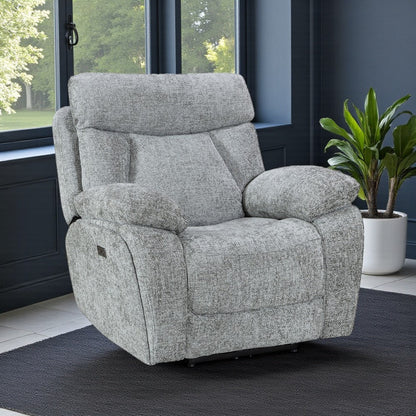 Venice Nickel Power Armchair - The Furniture Warehouse