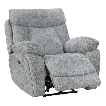 Venice Nickel Power Armchair - The Furniture Warehouse