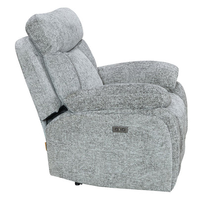 Venice Nickel Power Armchair - The Furniture Warehouse