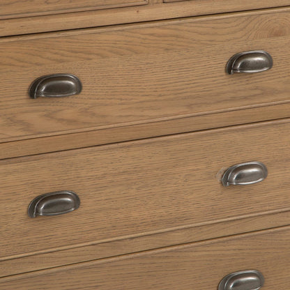 Wessex Smoked Oak 2 Over 3 Chest - The Furniture Warehouse