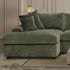 Winchester Forest Green LHF 1 Arm Chaise - The Furniture Warehouse