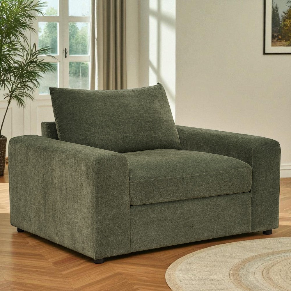 Winchester Forest Green Love Seat - The Furniture Warehouse
