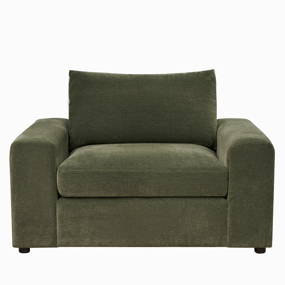 Winchester Forest Green Love Seat - The Furniture Warehouse