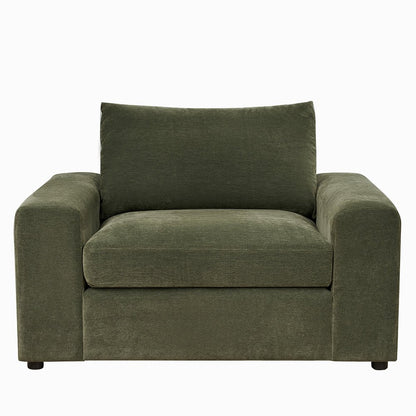Winchester Forest Green Love Seat - The Furniture Warehouse