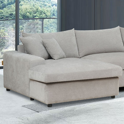 Winchester Grey LHF 1 Arm Chaise - The Furniture Warehouse