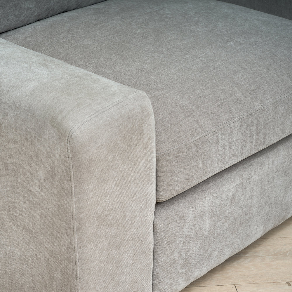 Winchester Grey LHF 1 Arm Chaise - The Furniture Warehouse