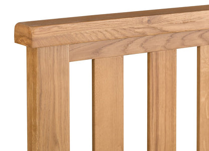 Winchester Oak Double Bed Frame - The Furniture Warehouse