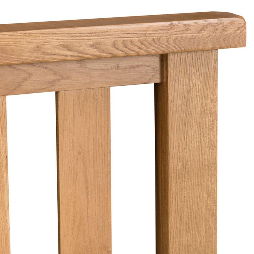 Winchester Oak Double Bed Frame - The Furniture Warehouse