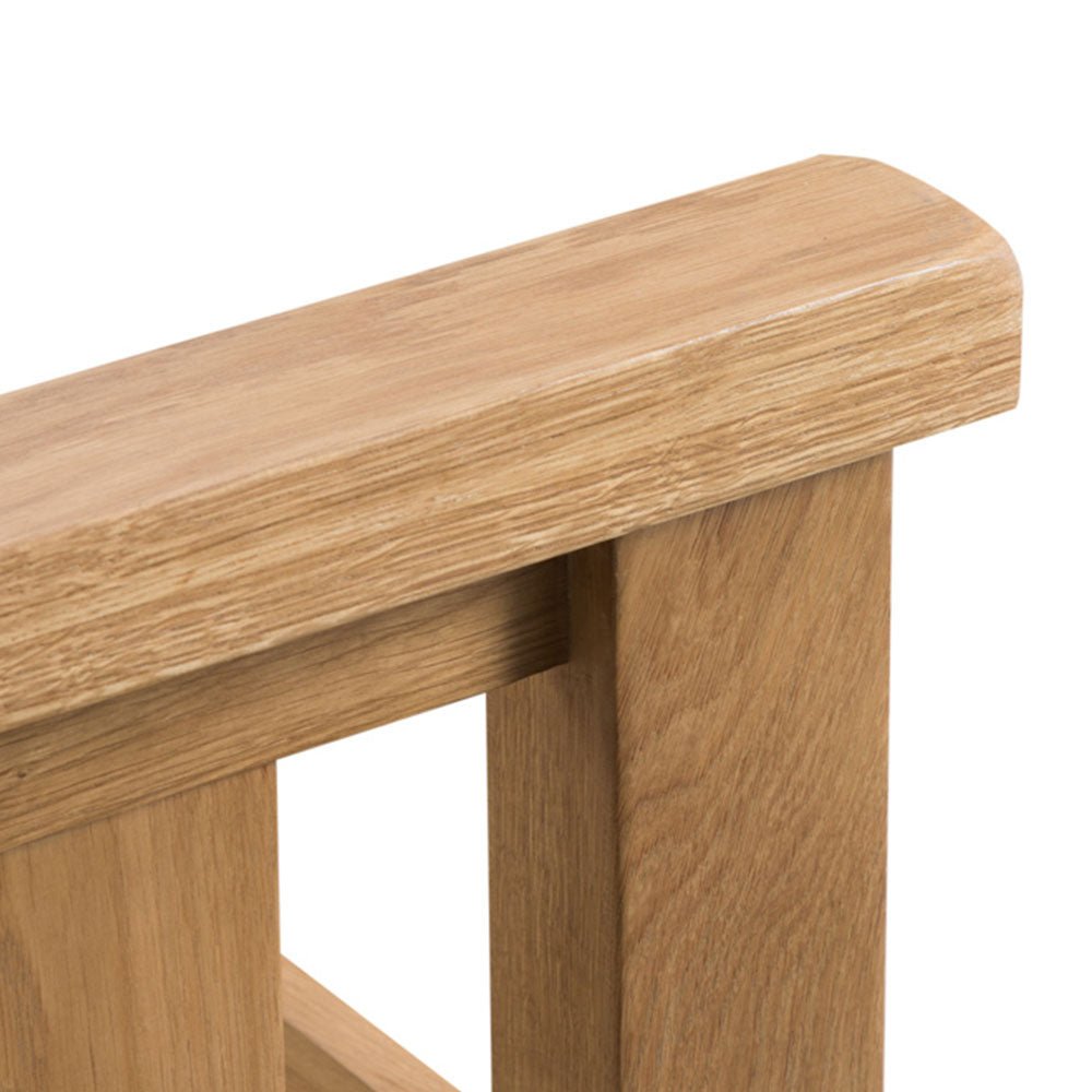 Winchester Oak Double Bed Frame - The Furniture Warehouse