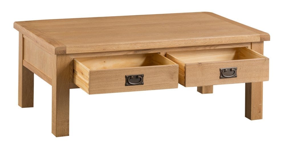 Winchester Oak Large Coffee Table - The Furniture Warehouse