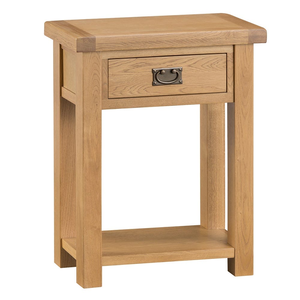 Winchester Oak Telephone Table - The Furniture Warehouse