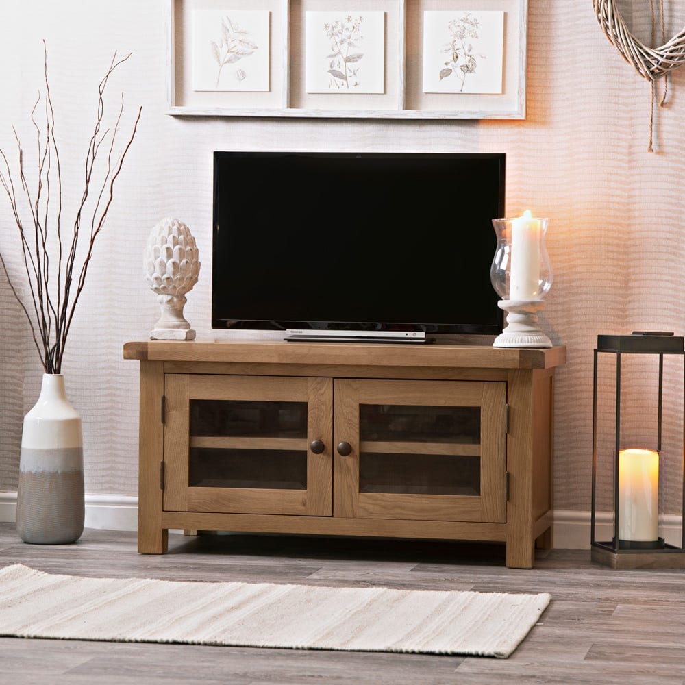 Winchester Oak TV Unit - The Furniture Warehouse