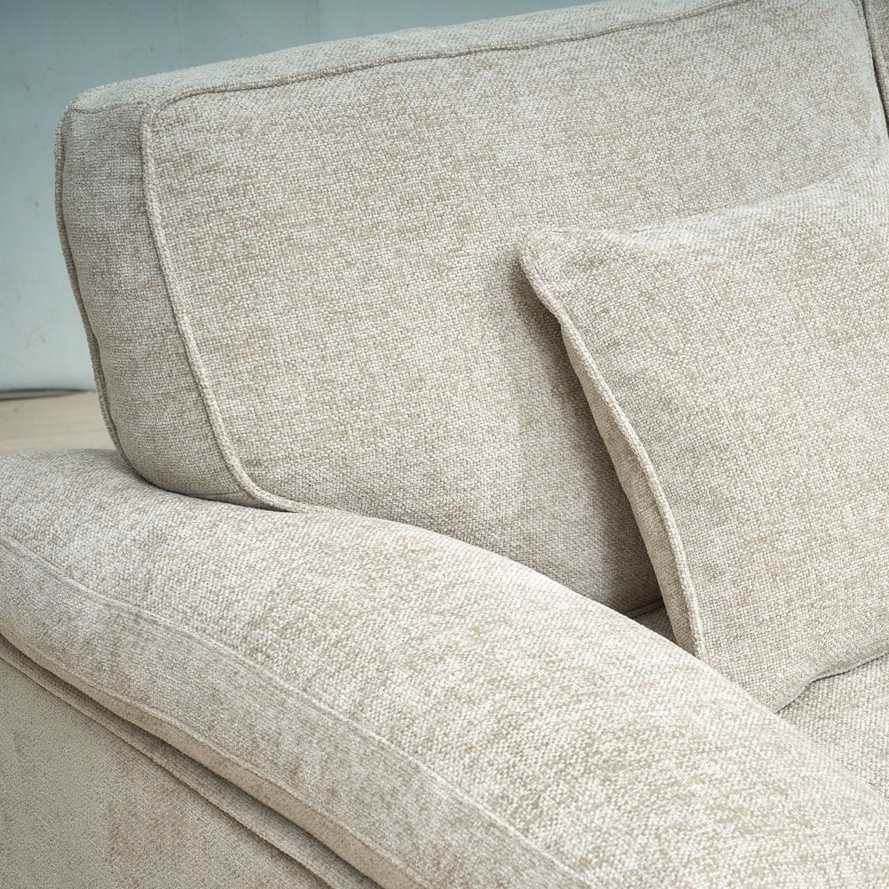 York Biscuit 3 Seater Sofa - The Furniture Warehouse